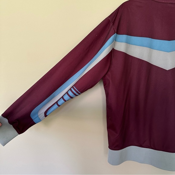 Vintage XL Gap Track Jacket Y2K Zip Up with Pockets Purple Blue Grey Fall Casual - Picture 6 of 11